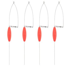 Dr.Fish 4 Pack Bottom Bouncer for Walleye Rigs, Trolling Weight Sinkers for Crawler Harness Walleye Spinner Rigs Wire Weights Red Mixed Size