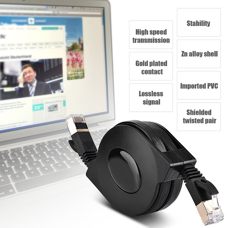 Fosa Cable Ethernet Cat 7, Cable Reticular Reticulado CAT7 RJ45