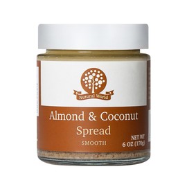 Nutural World Smooth Almond and Coconut spread 6 Oz (170g)