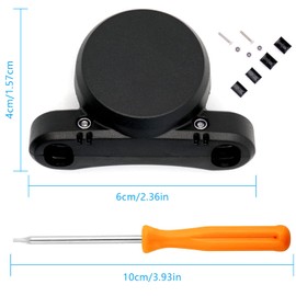 Airtag Fahrradhalterung für den Sattel Fahrrad Diebstahlschutz Fahrradhalter Spritzwassergeschützt GPS Tracker mit Sicherheitsschrauben für Bike Fahrradsitz Motorrad Rennrad (Schwarz)