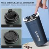2pzs 510ml Taza De Café Acero Inoxidable Botella Termo Vacío