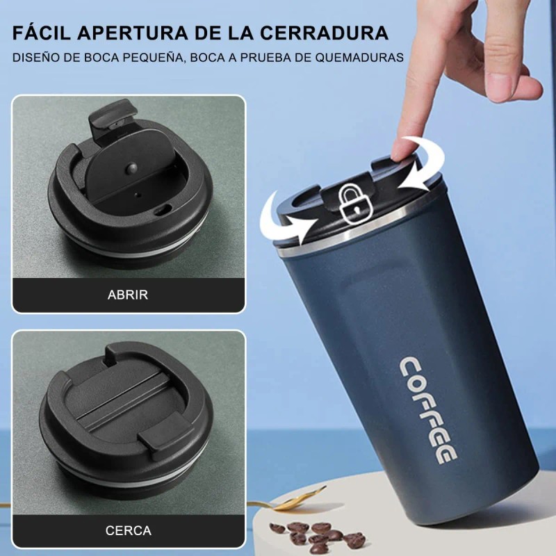 2pzs 510ml Taza De Café Acero Inoxidable Botella Termo Vacío