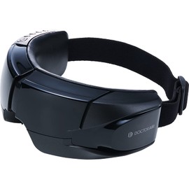 ドクターエア 3Dアイマジック REM-04 ブラック 本体＋延長サポート4年セット / ヒーリングサウンド内蔵 充電式 コンパクトボディ 目元ケア