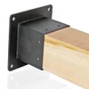 Antsky 4×4"(Actual: 3.5×3.5inch) Post Stainless Steel Flange Anchor Base with