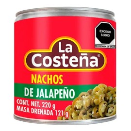Chiles Nachos Jalapeños La Costeña Rodajas 220g