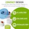 humangear GoTubb 3 Pack Travel Container - Clear/Green/Blue, Small, 14