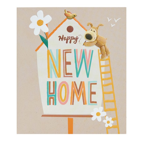 Boofle Happy New Home Greetings Card - Cute Congratulations with