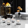 DONOUCLS Home Crystal Tealight Candle Holders Pack of 4, 1.5