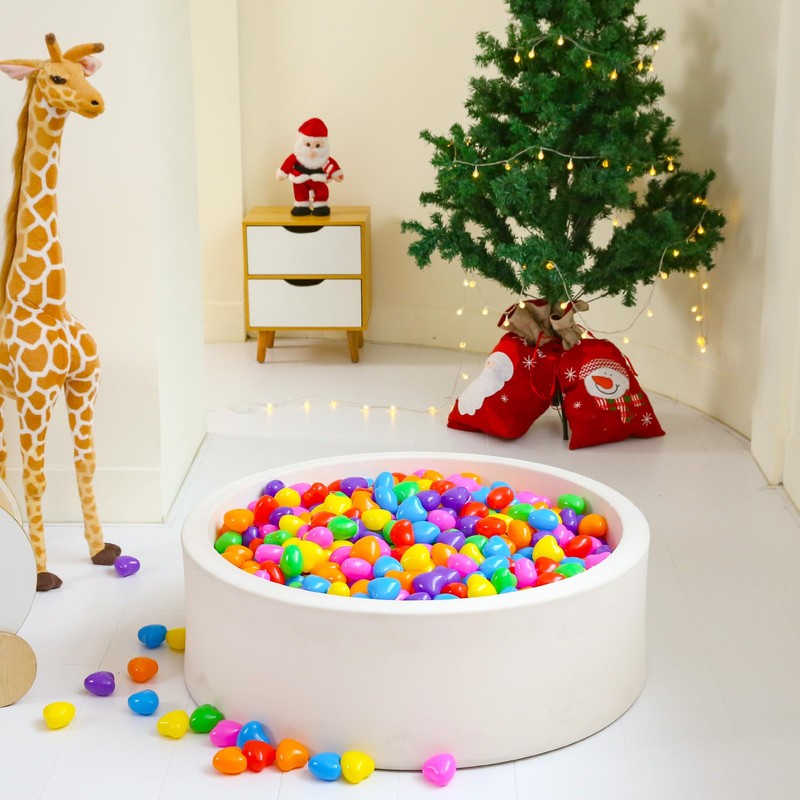 TRENDPLAY Heart Ball Pit Balls Shape - Non-Toxic Plastic Ball