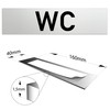 Kinekt3d Leitsysteme Sign, door sign, 160 x 40 x 1.5