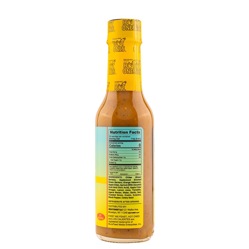 Hot Ones Los Calientes Verde Hot Sauce Made With Natural