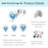 Silver Stud Earrings for Women, 3 Pairs 925 Sterling Silver