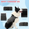 Jaynuier Dog Anxiety Relief Calming Vest, Dog Anxiety Jacket, Skin-Friendly