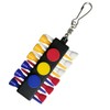 SIAOBIULYG Golf Tee Holder with 12 Plastic Golf Tees 3