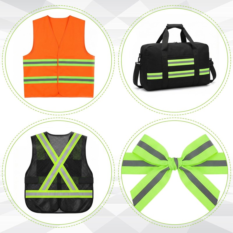 Reflective Tape Strip Sew On 2'' x 33ft High Visibility