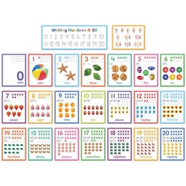 Teacher Created Resources Colorful Numbers 0–20 Bulletin Board (TCR6589)