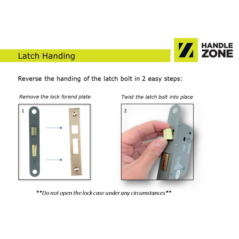 HANDLEZONE® 65mm / 2 1/2 inch Silver Nickel Bathroom Door
