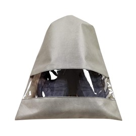 ANIZER 8 PCS 11.8"x17.3" Non-Woven Dustproof Drawstring Bag Travel Shoe Bags Dust Cover Pouch Bag Storage with Visual Window for Handbags Purses Shoes (GREY)