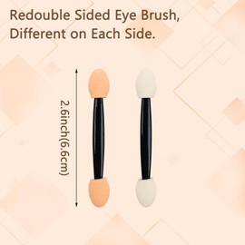 50PCS Disposable Eyeshadow Applicators,Sponge Tips Eye Shadow Applicator Sticks Double Sided, Suitable for Home and Travel Use