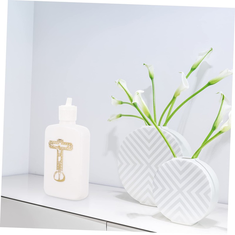 CAXUSD Easter Water Bottle Catholic Holy Water Flask Empty Small