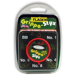 FLADEN Fishing Non Toxic Grippa-Styx Fishing Weights Dispenser ALGAE GREEN or MUD BROWN - 5 Comp Sizes BB No.1 No.4 No.6 No.8 (Green Algee) [35-T5GSG]