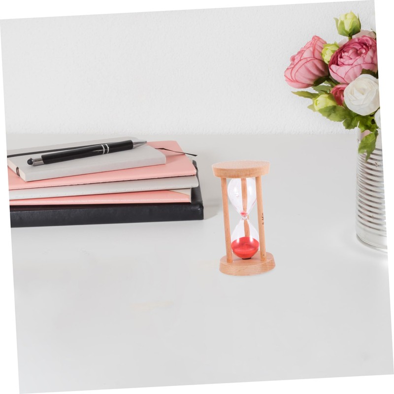 NOLITOY Sand Timer for Study and Cooking Red Timer Management