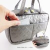 At First AF8338 Makeup Pouch, Cosmetics Bag with Brush Holder,