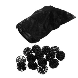 HQRP 50 pcs Bio Balls Filter Media 1.5 Inch - Large Bio Ball for Aquarium, Pond, Waterfall, Fountain Filter Media in Mesh Bag with Zipper