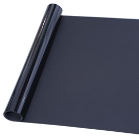 FEILAYS Black Blackout Window Film, Sun Light Blocking Frosted Privacy Cling for Glass, Darkening Window Tint for Day Sleep Black Out Shades, UV Blocking Static Cling Blacout Cover 11.8"x78.7"