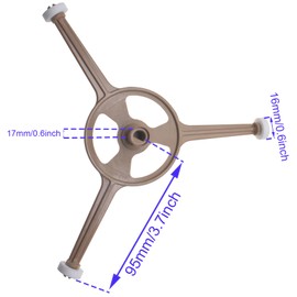 1pcs Triple Arm Microwave Turntable Ring for 10" Microwave Oven Glass Flat Turntable Plate Microwave Turnpiece Tray Support Holder