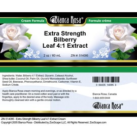 Bianca Rosa Extra Strength Bilberry Leaf 4:1 Extract Cream (2 oz, ZIN: 514095) - 2 Pack