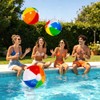 WSepascI Beach Balls, 3 Pack Rainbow Beach Ball, 20 Inch