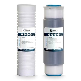 iFilters 2-Stage Whole House Water Filter System – Sediment and CTO Water Filter Cartridge Replacement Set Compatible with LWH-D Gen 2 – OEM, NSF-Certified – Removes Sediment, Rust, Chlorine Taste