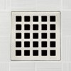 Ebbe E4803-BN 4" Unique Grate, Quadra Brushed Nickel