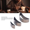3PCS Cutting Die Set Alloy Steel Curved Moon Shape Hollow