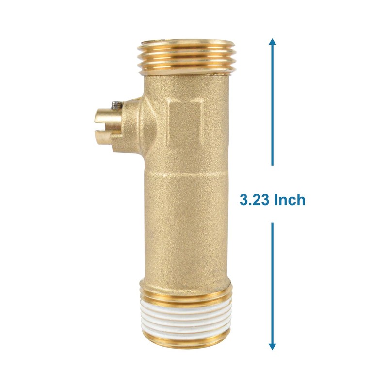 HYDRO MASTER 3/4" MIP x MHT Brass Water Heater Drain