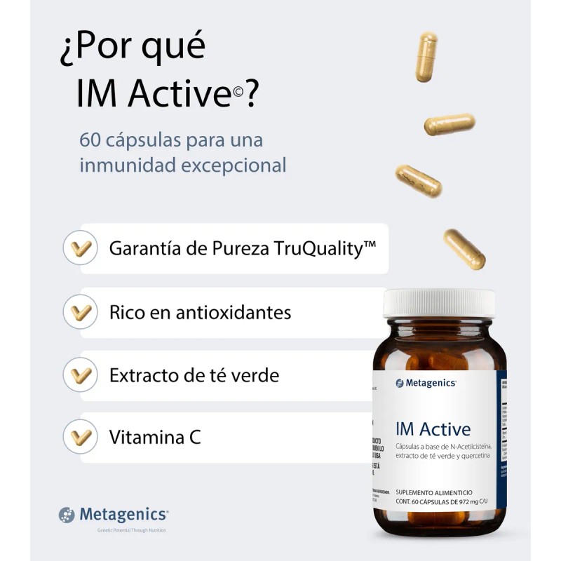 Metagenics Im Active Nac Quercetina Extracto Té Verde 60caps