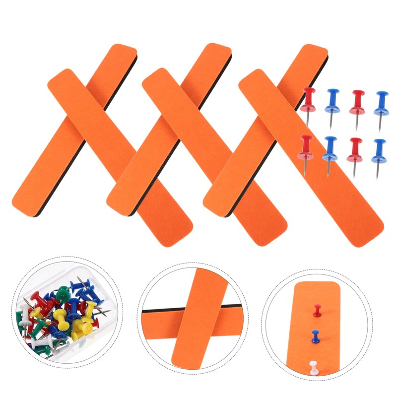Operitacx 2 Sets Decorative Felt Bulletin Board Set Wall Mount