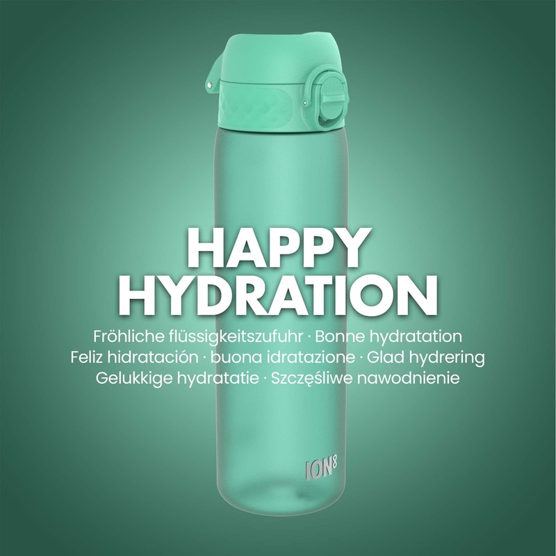 ion8 Leak-Proof Slim Water Bottle, BPA-Free, Teal, 500 ml