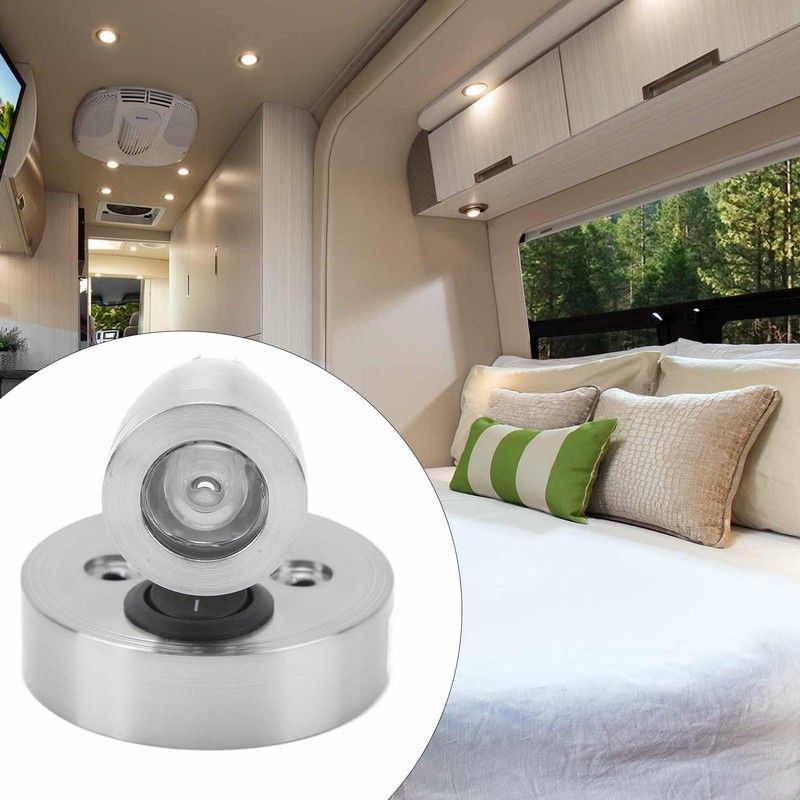 RV 12V to 24 V Reading Light Polished LED Berth