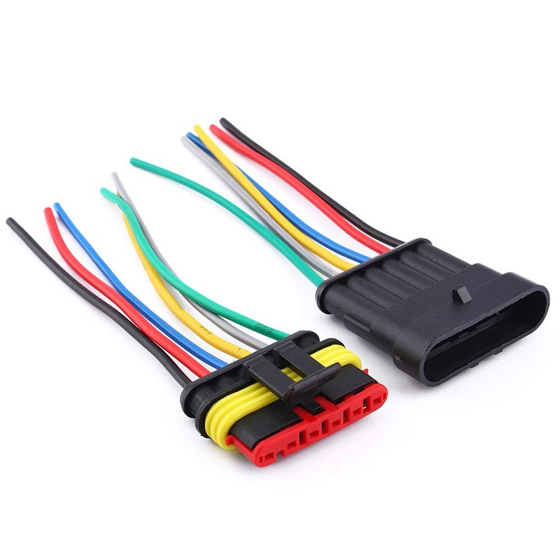 6 Pin Connector, Waterproof 6 Pin Way Car Waterproof Auto