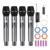 Micrófonos Inalámbricos Uhf Dinámico Recargable 4pcs