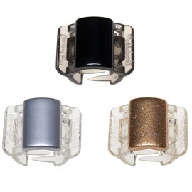 Topkids Accessories 3pc 2cm Secure Grip Tube Claw Clips Hair Clips Women Hair Claw Clip Hair claw clips Hair Clips Hair Accessories for Women Girls hair clips Claw Clip (Mini, Original)