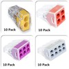 Push-in Wire Connector Wall-Nut 2/4/6/8 Port Conductor Combination Assortment Pack