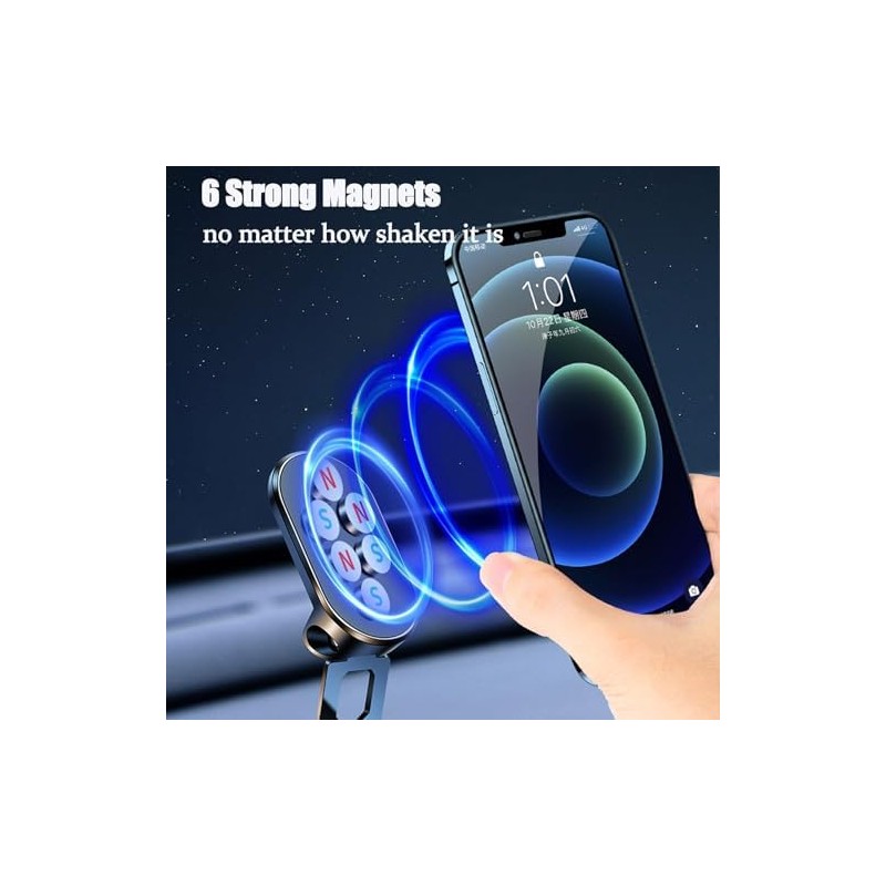 Soporte Celular Auto Magnético, Giratorio de 360 MagSafe Car Mount,