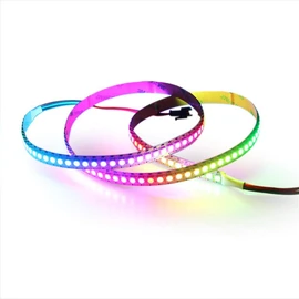 ALITOVE LED Tape Light WS2812B Addressable LED Tape Illumination LED Light 5050 RGB SMD 1m 144 Pixels Dream Color Non-Waterproof White PCB DC 5V