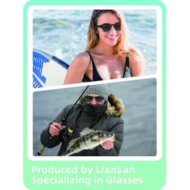 LianSan Photochromic Safety Glasses Over Eyeglasses for Men&Women - Fit Over Glasses with UV400&Scratch Resistant Lenses Anti Glare(Black Green,Light Grey Lens)