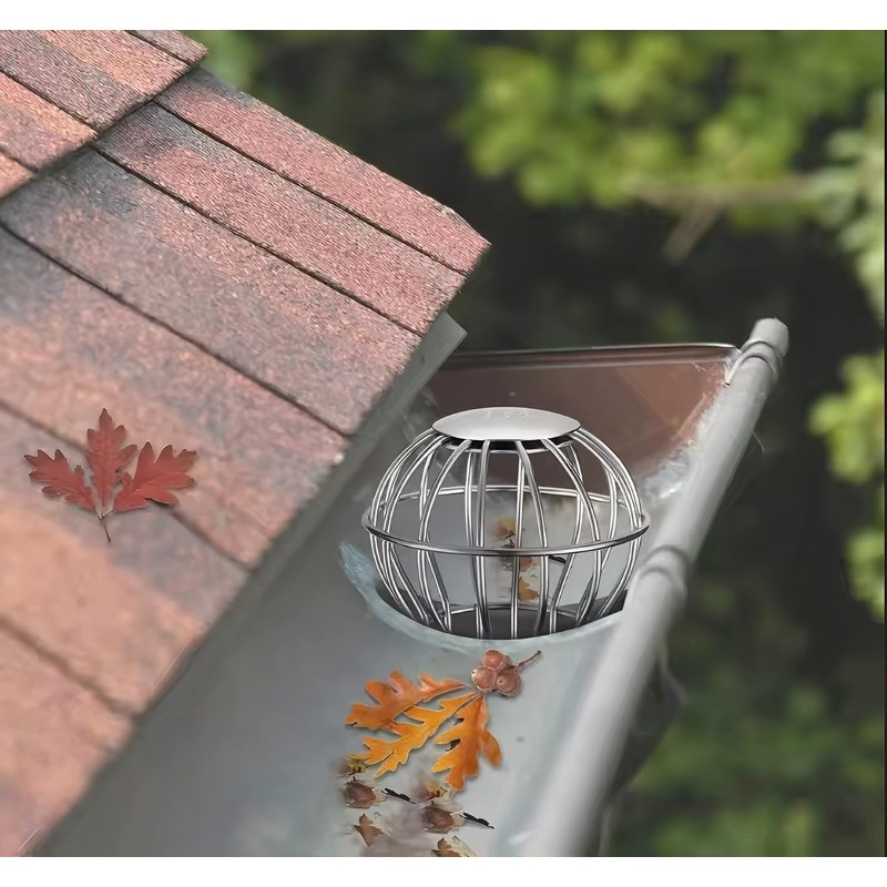 304 Stainless Steel Gutter Guard, Filter Strainer Fits for Round