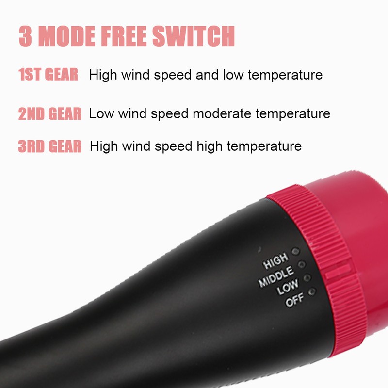 MultiFunctional Hair Dryer Blowing Comb Adjustable Hair Straightening Curler Styling