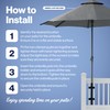 LOVE YOUR DECK Patio Umbrella Holder – Easy Installation -